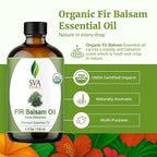 SVA Fir Balsam Essential Oil Organic – 4 Fl Oz – 100% Natural Organic Fir Oil - Image 2