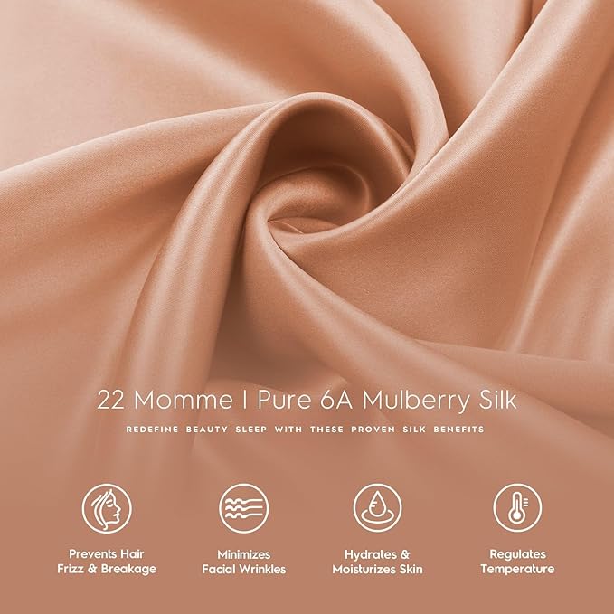 Tafts Silk Pillow Cases - 22mm 100% Pure Mulberry 6A Silk Pillowcase - Image 5
