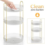 Rotating Makeup Organizer Countertop, Skincare Organizers, Spinning Perfume - Image 7