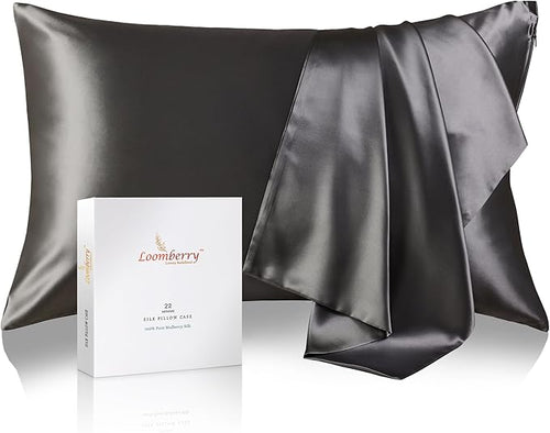 100% Pure Mulberry Silk Pillowcase by LOOMBERRY