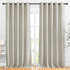 NICETOWN Room Darkening Room Divider Curtains 118 inches Long, Grommet Thermal by NICETOWN