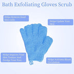4 Pairs Bath Exfoliating Gloves Scrub, Double Sided Bath Mitts Scrubs - Image 4