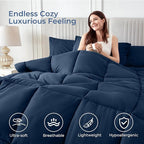 Sasttie Oversized King Comforter Set, 7 Pieces Extra Large Bed in a Bag - Image 2