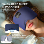 LC-dolida Sleep Mask with Bluetooth Headphones, Ice Silk Sleep Headphones with - Image 4