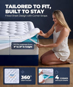 5 Inch Mega Support Memory Foam Queen Mattress Topper - Image 7