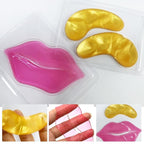 Permotary 30 Pairs 24K Gold Eye Masks & Lip Mask, Under Eye Patches and Lip Pads - Image 6