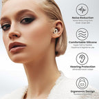 JUSTRVN Ear Plugs for Sleeping, 2 Pairs of Reusable Earplugs for Noise - Image 4