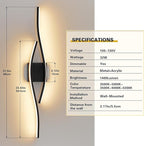 Joossnwell Bathroom Vanity Light Modern Bathroom Lighting Fixture Over Mirror - Image 4