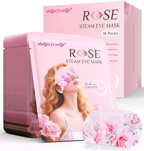 18 Packs Rose Heated Eye Mask by RestEasyLiveCalm