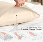 100% Cotton Standard Pillowcases Set of 2, Deep Dream 600 Thread Count Pillow - Image 3