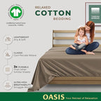 THREAD SPREAD 100% Organic Cotton Percale Flat Sheet Twin Size - Image 2