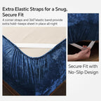 BEDELITE Velvet Fitted Sheet and Pillowcase Set, Luxury Soft Fuzzy Bottom Sheet - Image 4