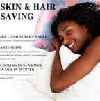 MANSPHIL King Pink Floral 100% Silk Pillow Cases - Image 4