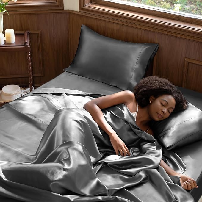 CozyLux Satin Sheets Full Size Sheets - Image 2