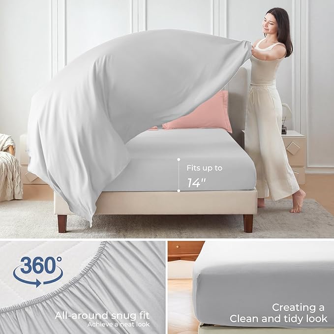 Sasttie Twin XL Comforter Set, 5 Pieces Reversible Twin XL Bed in a Bag - Image 4