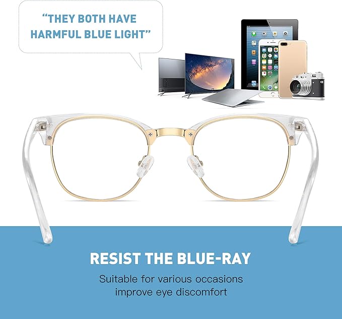 Blue Light Glasses for Woman/Men Computer Bluelight Glasses Womens/Mens - Image 6
