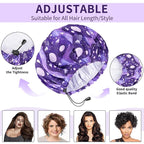 1 PCS Shower Cap, Double Layer & Adjustable Bathing Cap - Image 3