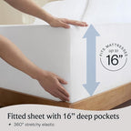 LuxClub 3 PC Twin Sheet Set, Deep Pockets Wrinkle Free Cooling Bed Sheets Hotel - Image 6