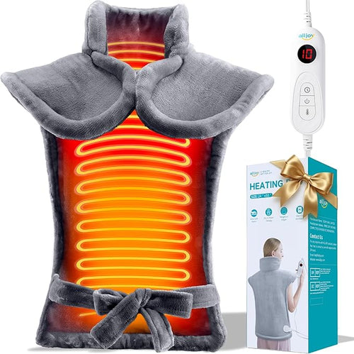 ALLJOY Heating Pad for Back Pain Relief, Mothers Day Gifts for Mom, Neck by ALLJOY