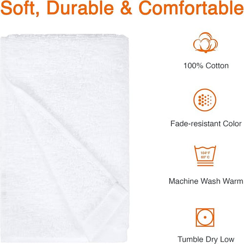 Amazon Basics Soft and Thick Cotton Hand Towels, 16 x 26 in - Image 2