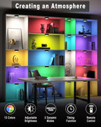 HELPLEX LED Puck Lights with Remote, 12 Pack Color Changing RGBW Stick-On Light - Image 6