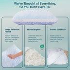 Cotelovo Shredded Memory Foam Cooling Soft Bamboo Viscose Pillow Adjustable - Image 7