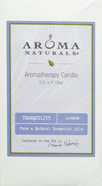 Aroma Naturals Essential Oil Tranquility Pillar Candle, 2.5" x 4", 11 Ounce - Image 2