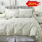 FADFAY Full Duvet Cover Set Floral Comforter Cover 100% Cotton Girls Vintage - Image 9