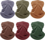 Geyoga 6 Pieces Summer UV Protection Cooling Neck Gaiter Face Clothing Neck by Geyoga