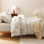 CozyLux California King Comforter Set Beige - Image 9