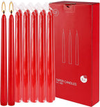 WPONSZU 14 Pack Tall Red Taper Candles 10 Inch Unscented Dripless Candlesticks - Image 7