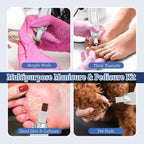 PELCAS Electric Nail File, 5 Speeds Manicure and Pedicure Kit, Cordless Nail - Image 4