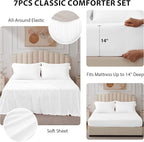 Twin Comforter Set White - Image 3