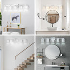 LED Modern Bathroom Light Fixtures Over Mirror, 5-Light Brushed Nickel Vanity - Image 7