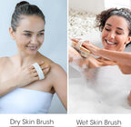 OPAZ 2-Pack Dry Body Brush – Natural Boar Bristles, Ergonomic Cotton Strap – - Image 5