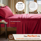 LBRO2M 1000 Thread Count 100% Egyptian Cotton Sheets Set Twin XL, 3 Piece Sets - Image 3