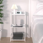POXAKA 3 Tier Bamboo Bathroom Shelves, Ladder Shelf - Image 9