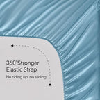 BEDELITE Satin Fitted Sheet and Pillowcases Set, Luxury Soft Similar to Silk - Image 4