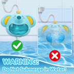Bath Toys Light Up Elephant Baby Bubble Bath Toys 2 in 1Bath Bubble Machine - Image 7