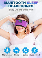 TOPOINT Sleep Mask with Headphones Bluetooth 5.4 Wireless, Sleep Headphone with - Image 3