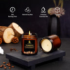Teakwood & Mahogany Candles, Teakwood Mahogany Scented Candle, Natural Soy - Image 3