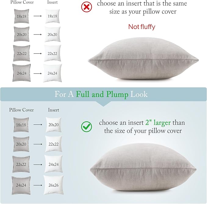 puredown® 28 x 28 Feather Down Throw Pillow Insert, 1 Pack Euro Pillow - Image 5