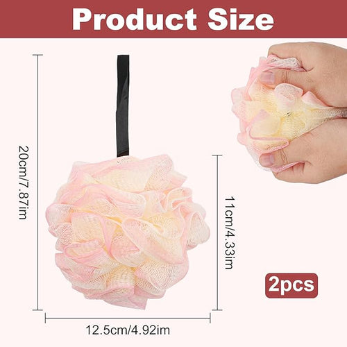 2 Pack Loofah Sponge Shower Loofahs - Image 2