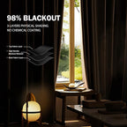 Room Divider Ceiling Mounted Curtains Track Sets Extra Wide Blackout Curtain - Image 4