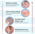 Pimple Popper Tool Kit Blackhead Remover Tools, Professional Stainless Black - Image 5