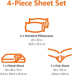 Amazon Basics Kid's Soft Easy-Wash Microfiber 4-Piece Sheet Set - Image 5