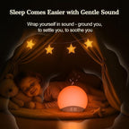 REACHER Wood Grain Sunrise Alarm Clock and Sound Machine Nightlight, Digital - Image 4