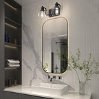 Tipace 2 Lights Industrial Bathroom Vanity Light Fixtures Over Mirror Black - Image 7