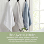 Springtree Home Luxury Bamboo Rayon Bath Towel Set 6 Piece Set | 35% Bamboo - Image 4