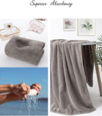 Lumimi Towels 6 Piece Soft Microfiber Bath Towel Set Salon Gym Yoga Travel - Image 3